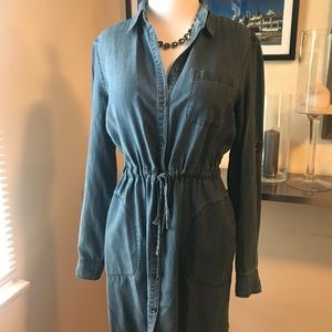 Athleta Denim Candid Shirt Dress